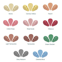 Amos par Puca Beads, Vogue Matte Collection, 11 Colors