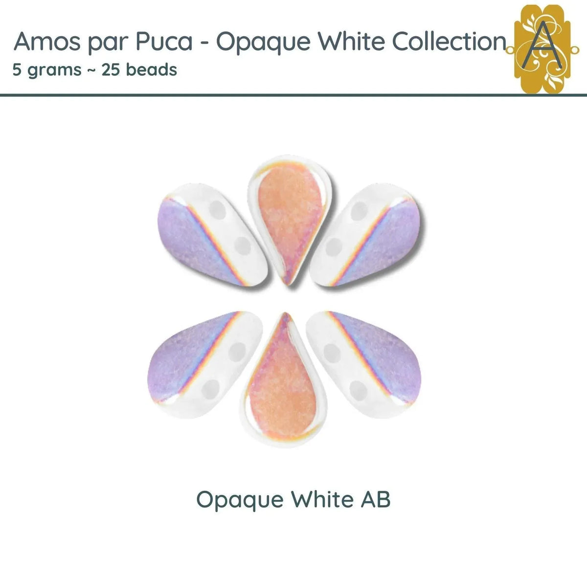 Amos par Puca, 5g, Opaque White Collection, 4 Finishes - The Argus Collection