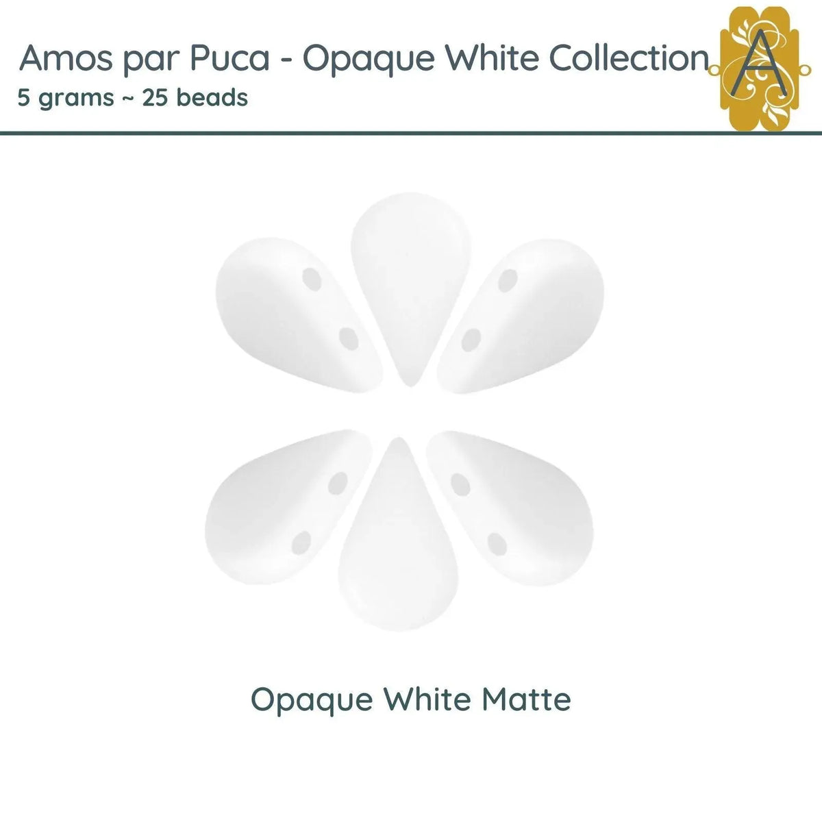 Amos par Puca, 5g, Opaque White Collection, 4 Finishes - The Argus Collection