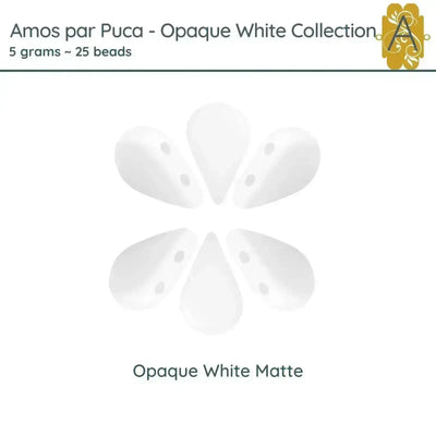 Amos par Puca, 5g, Opaque White Collection, 4 Finishes - The Argus Collection