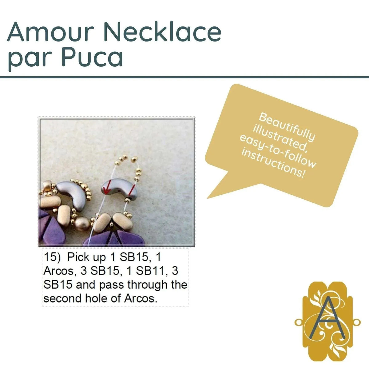 Amour Necklace Pattern Par Puca - The Argus Collection