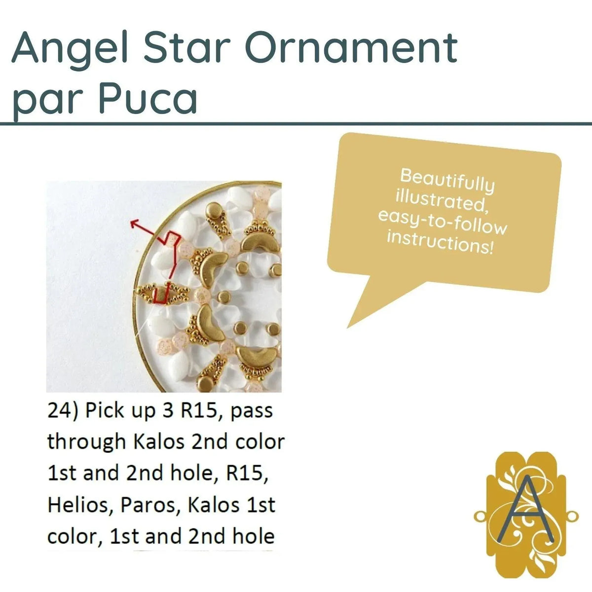 Angel Star Ornament Pattern Par Puca - The Argus Collection