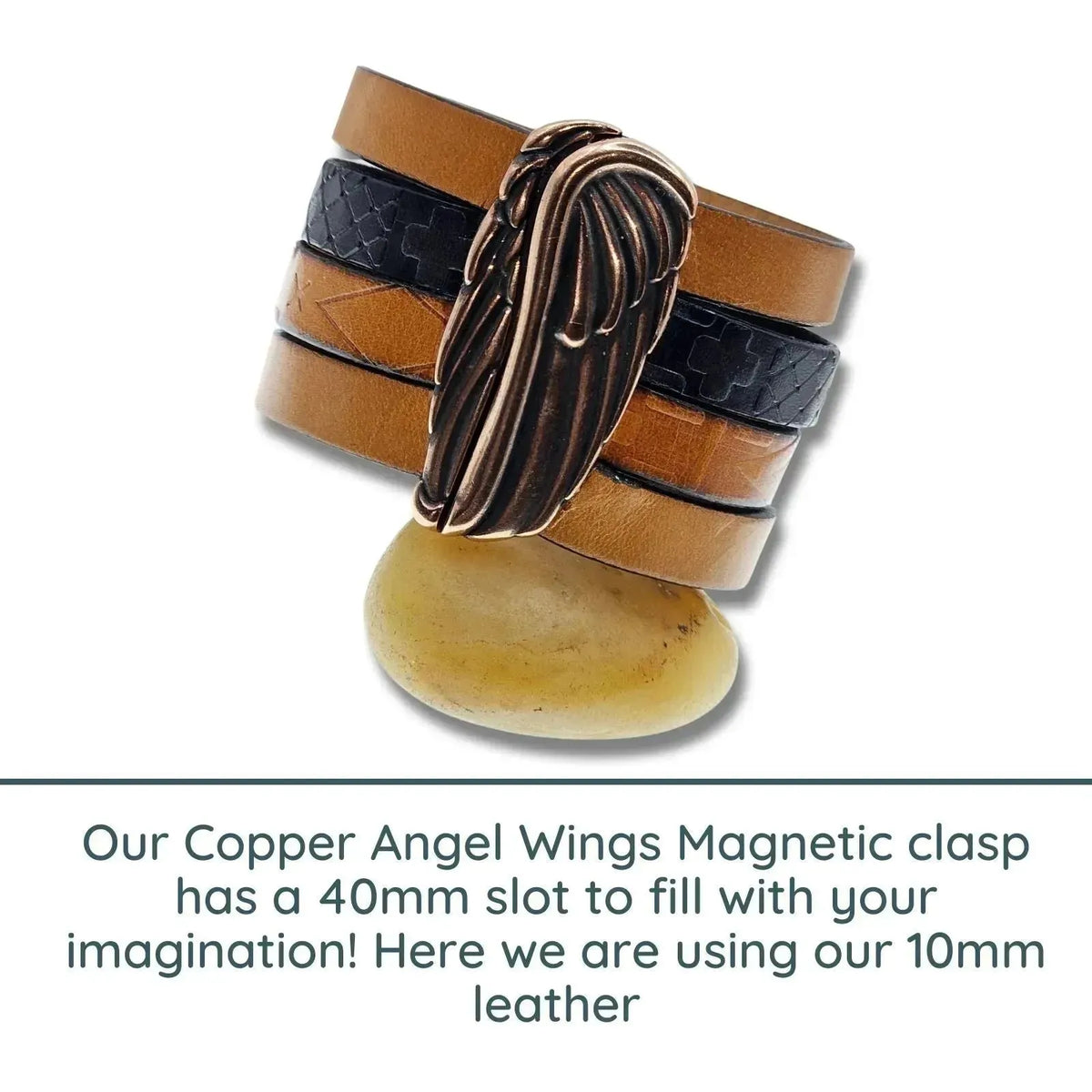 Angel Wing Magnetic Clasps in 3 Finishes - The Argus Collection