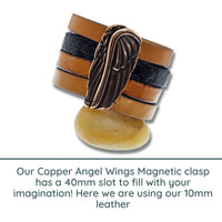 Angel Wing Magnetic Clasps in 3 Finishes - The Argus Collection