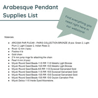 Arabesque Pendant Pattern by Angel Accessories