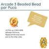 Arcade 3 Beaded Bead and Necklace Pattern par Puca - The Argus Collection