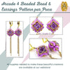 Arcade 4 Beaded Bead and Earrings Pattern par Puca Cover Page - The Argus Collection