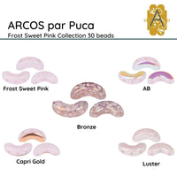 Arcos par Puca (30 Beads) Frost Sweet Pink Collection - The Argus Collection