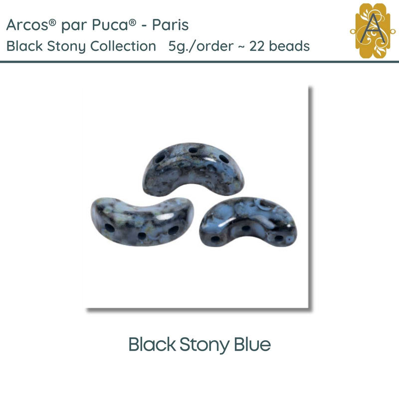 Arcos par Puca, 5g., Black Stony Collection, 10 Colors - The Argus Collection