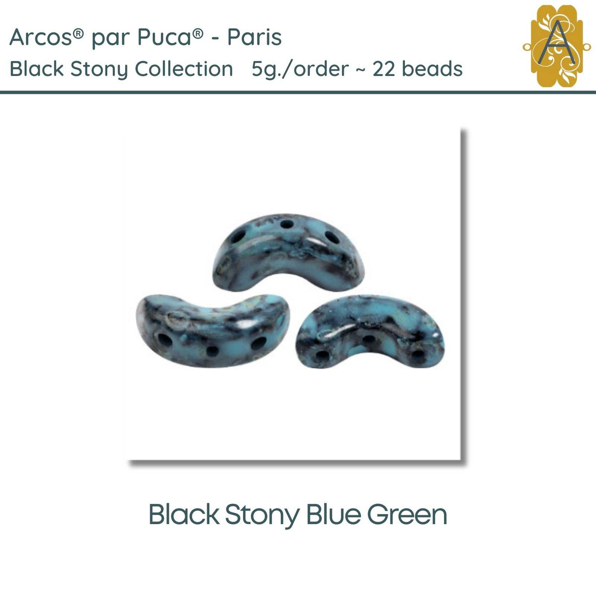 Arcos par Puca, 5g., Black Stony Collection, 10 Colors - The Argus Collection