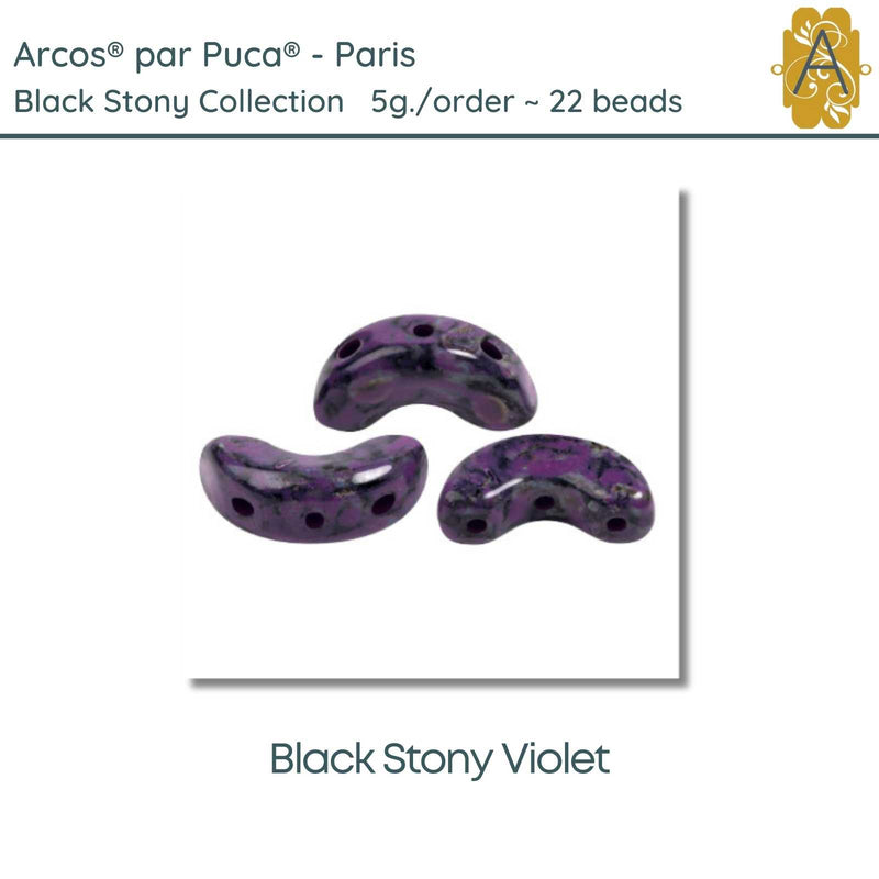 Arcos par Puca, 5g., Black Stony Collection, 10 Colors - The Argus Collection