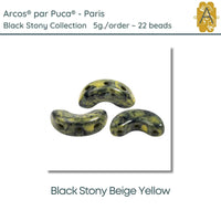 Arcos par Puca, 5g., Black Stony Collection, 10 Colors - The Argus Collection