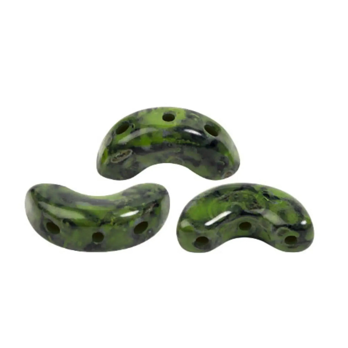 Arcos Beads Black Stony Green