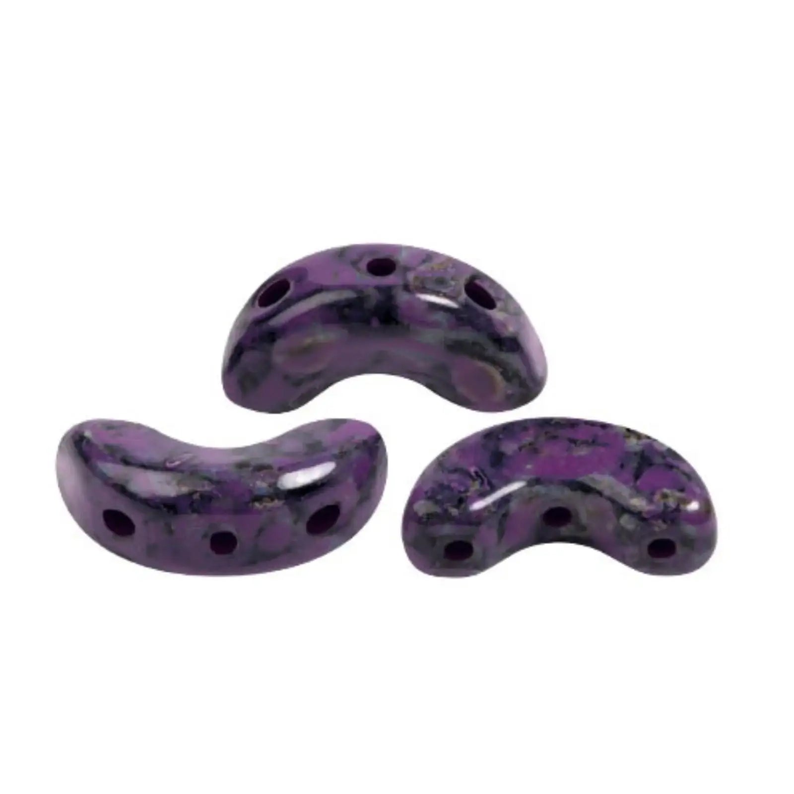 Arcos Beads Black Stony Violet
