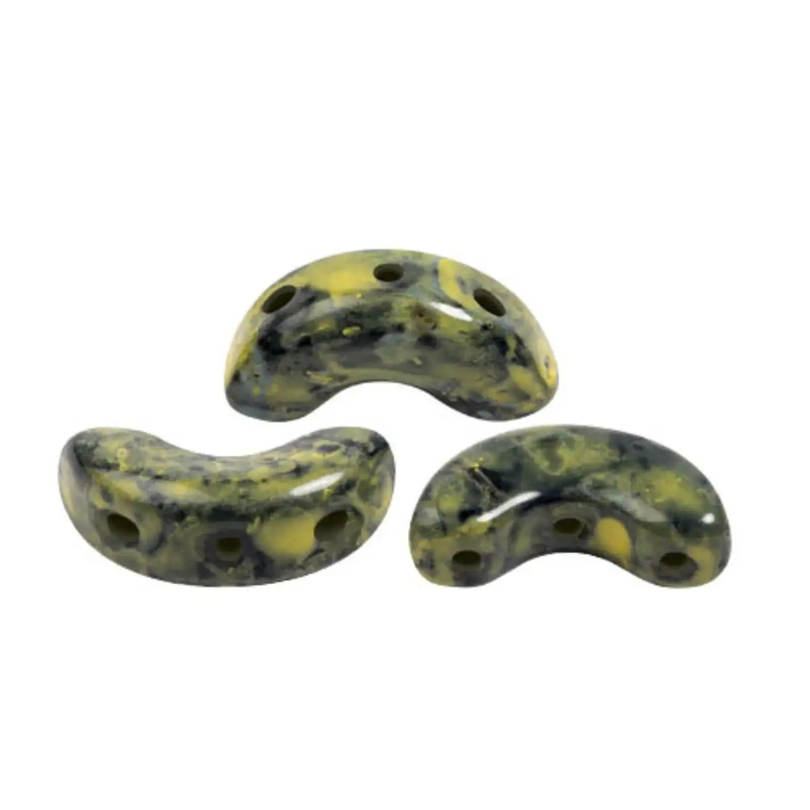 Arcos Beads Black Stony Yellow