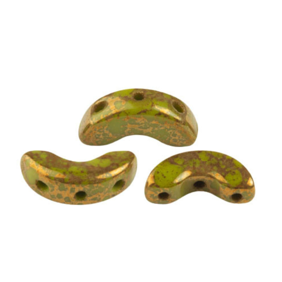 Arcos Beads Opaque Green Bronze