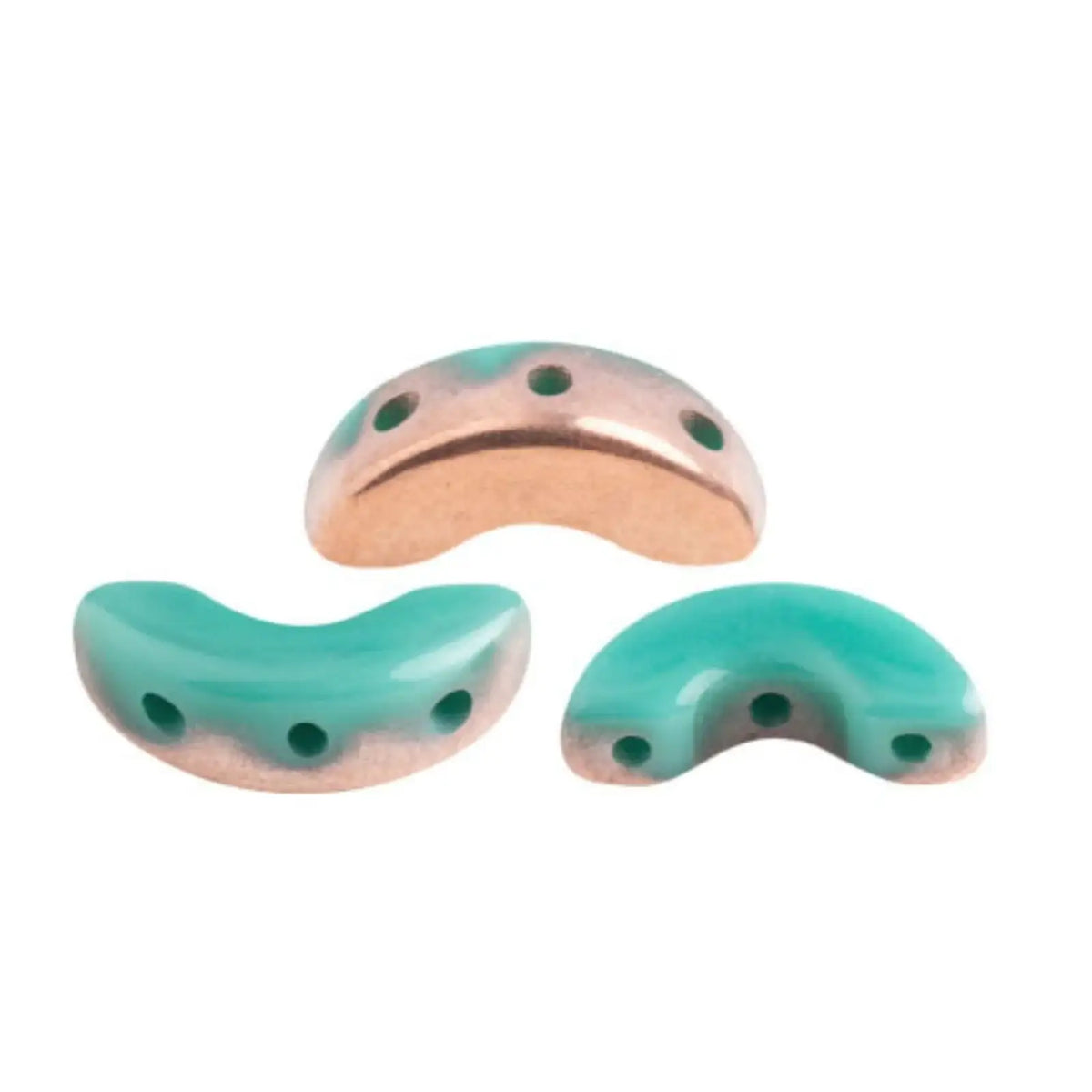 Arcos Beads Green Turquoise Capri Gold