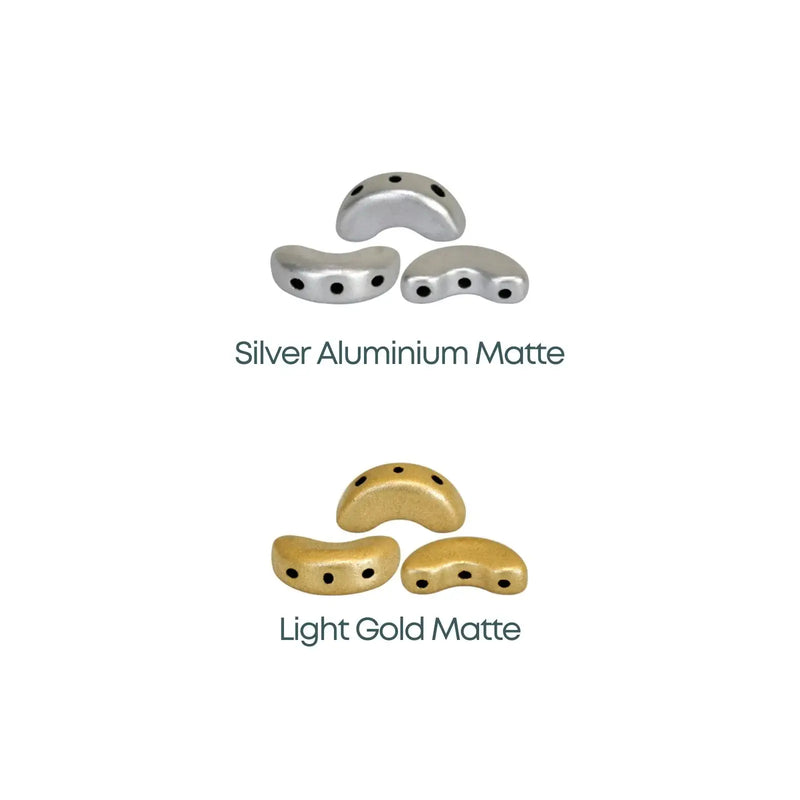 Arcos Beads par Puca, Classic Metals, 5g & 20g - The Argus Collection