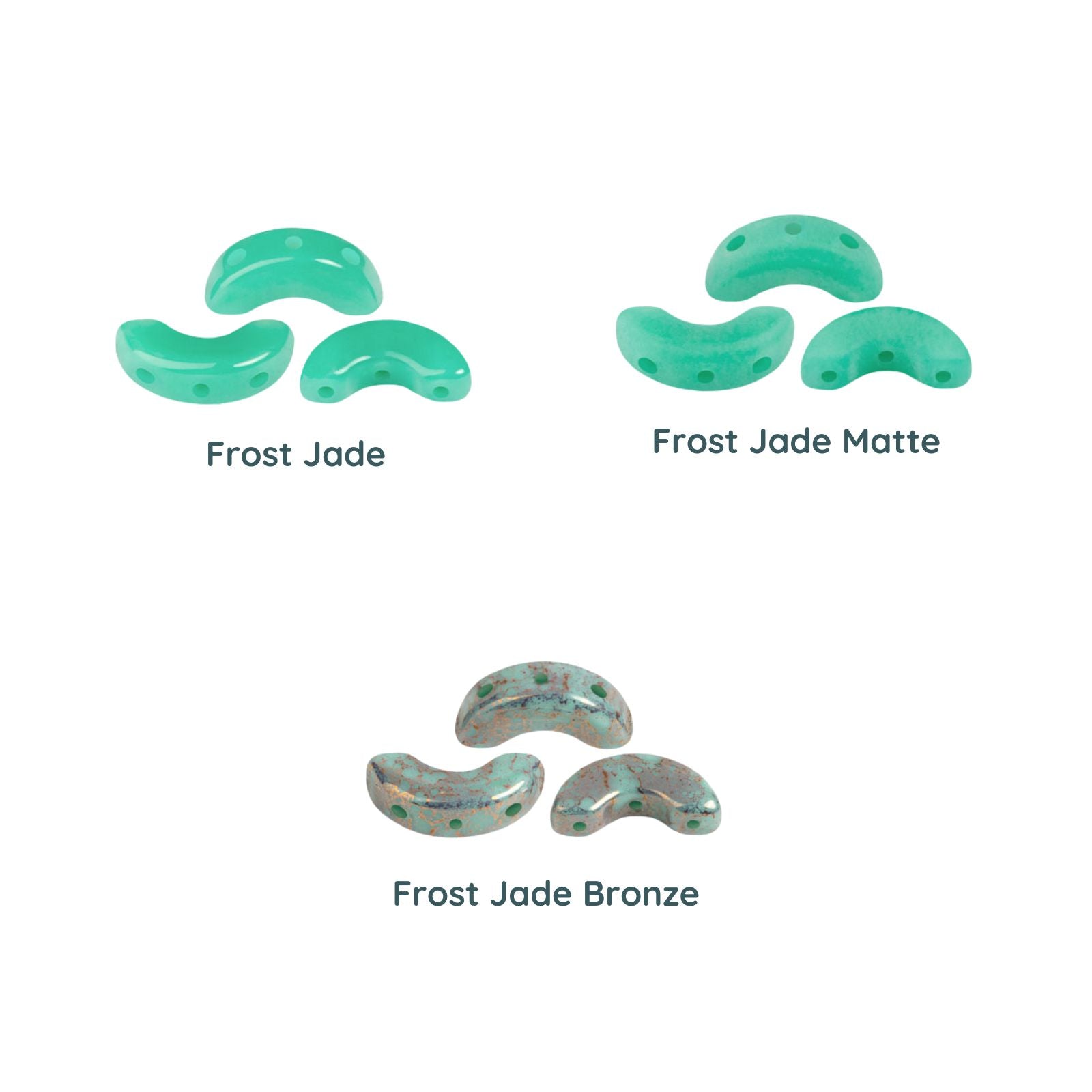 Arcos Beads par Puca, Frost Jade, 5g