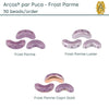 Arcos par Puca, 30 Beads, Frost Parme Collection, 3 Finishes - The Argus Collection