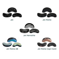 Arcos Beads par Puca, Jet, 30 Beads - The Argus Collection