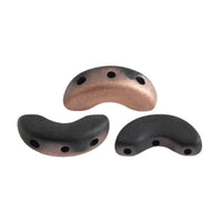 Arcos Beads Jet Matte Capri Gold