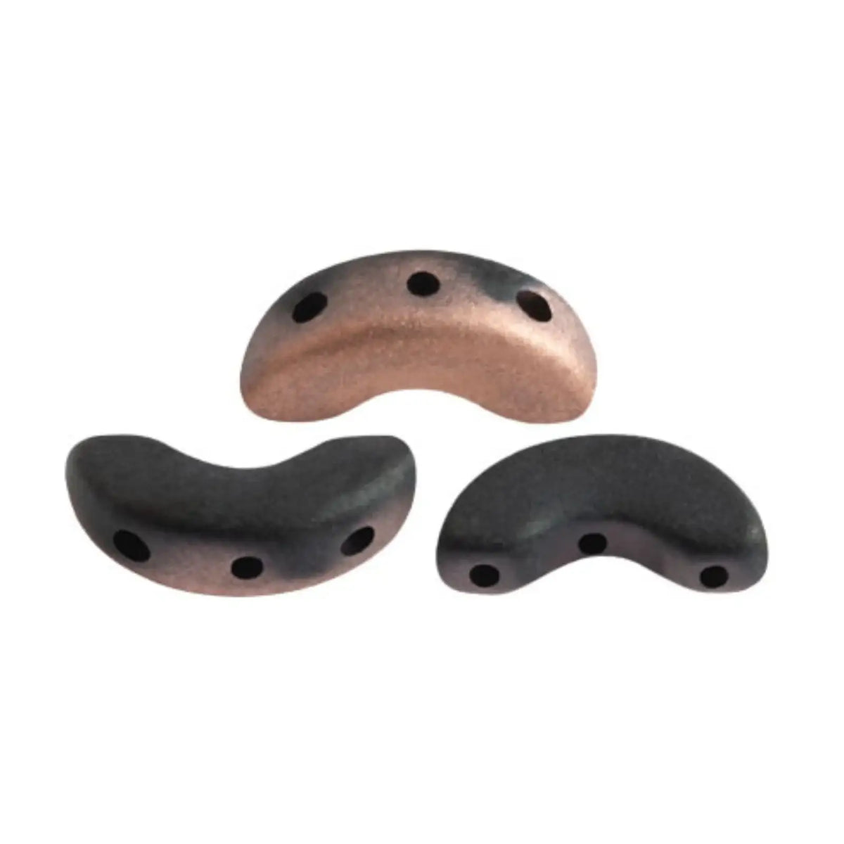 Arcos Beads Jet Matte Capri Gold
