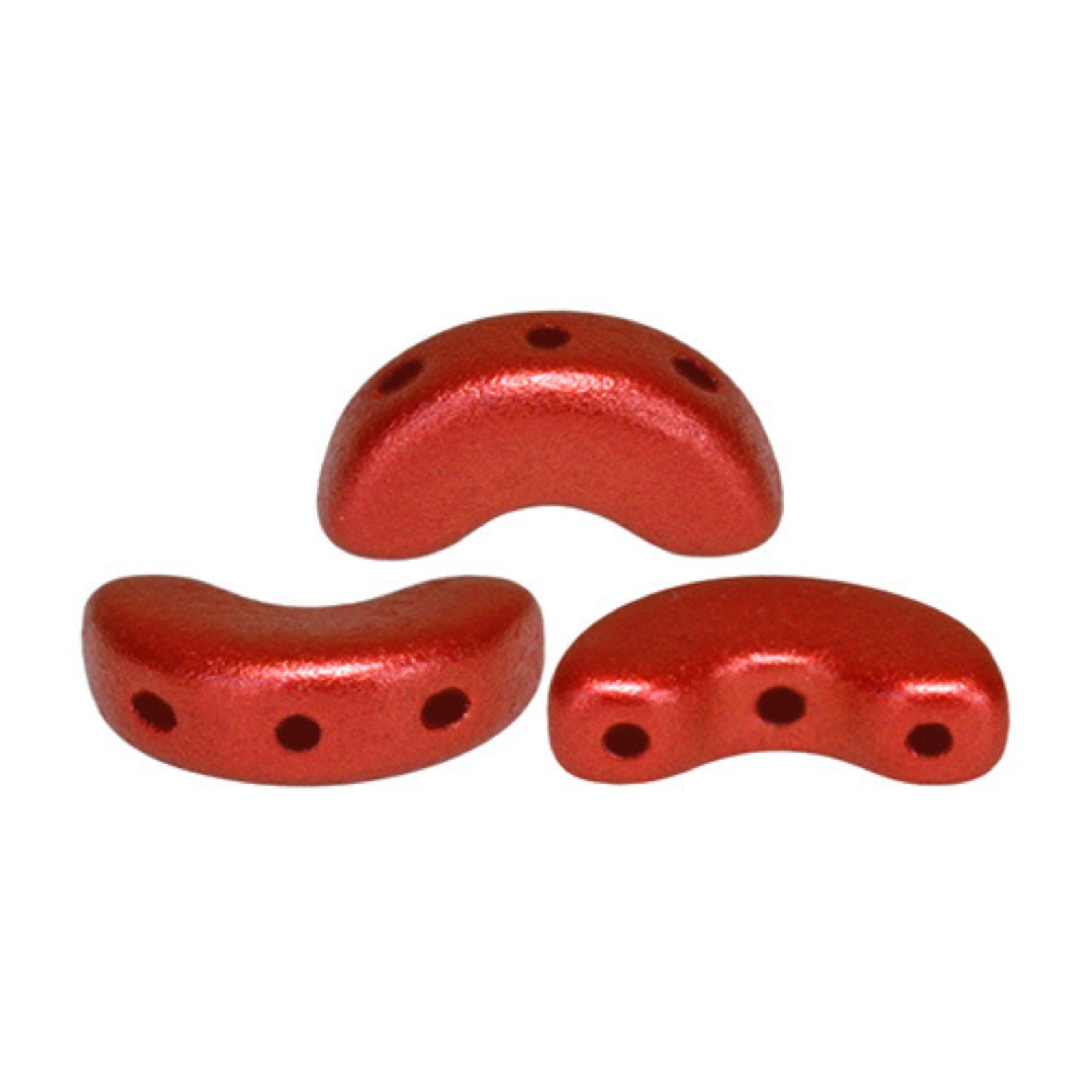 Arcos Beads Red Metallic Matte 