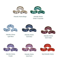 Arcos par Puca Beads, Metallic Matte Collection