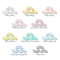 Arcos Beads par Puca, Milky, 30 Beads & 20g - The Argus Collection