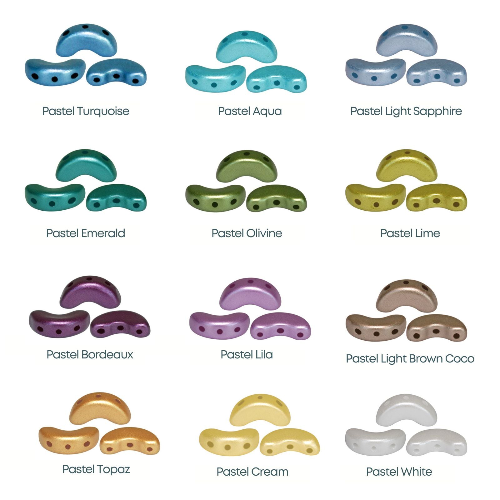 Arcos par Puca Beads, Pastel Collection