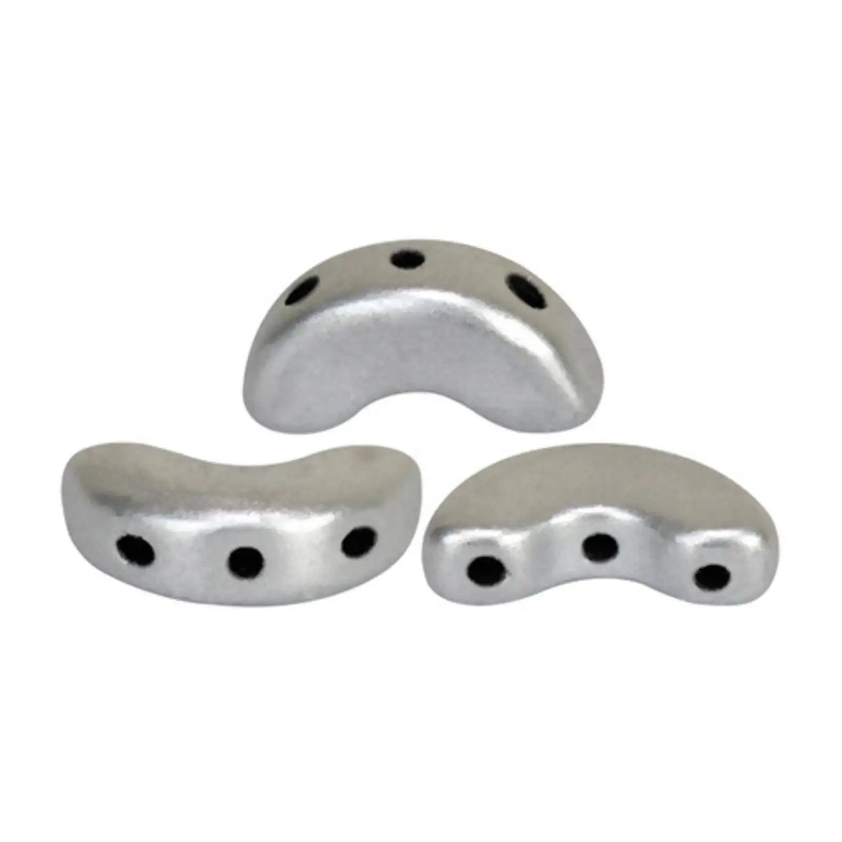 Arcos Beads Silver Aluminum Matte