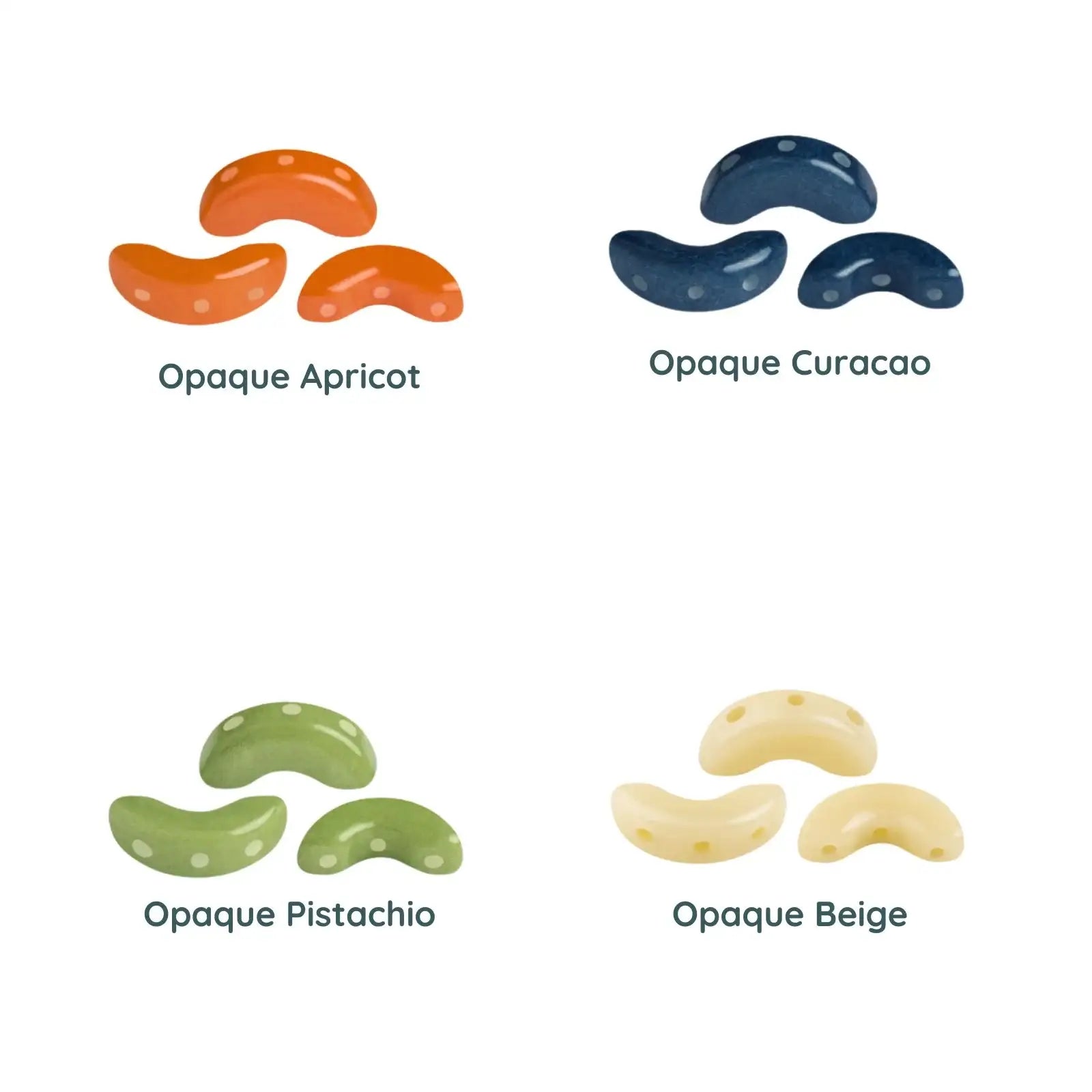 Arcos Beads par Puca, Sorbet, 30 Beads & 20g - The Argus Collection