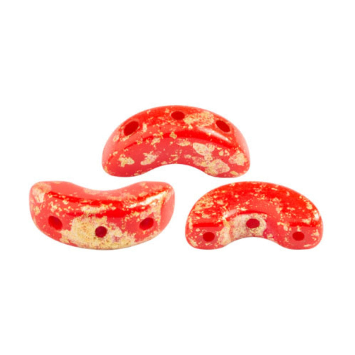 Arcos Beads Light Coral Red Splash 