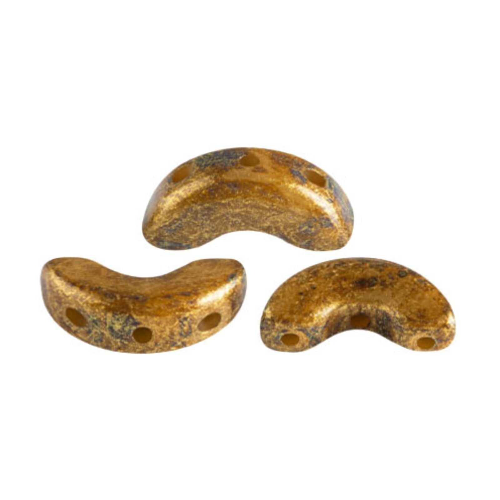 Arcos Beads Beige Gold Spotted 