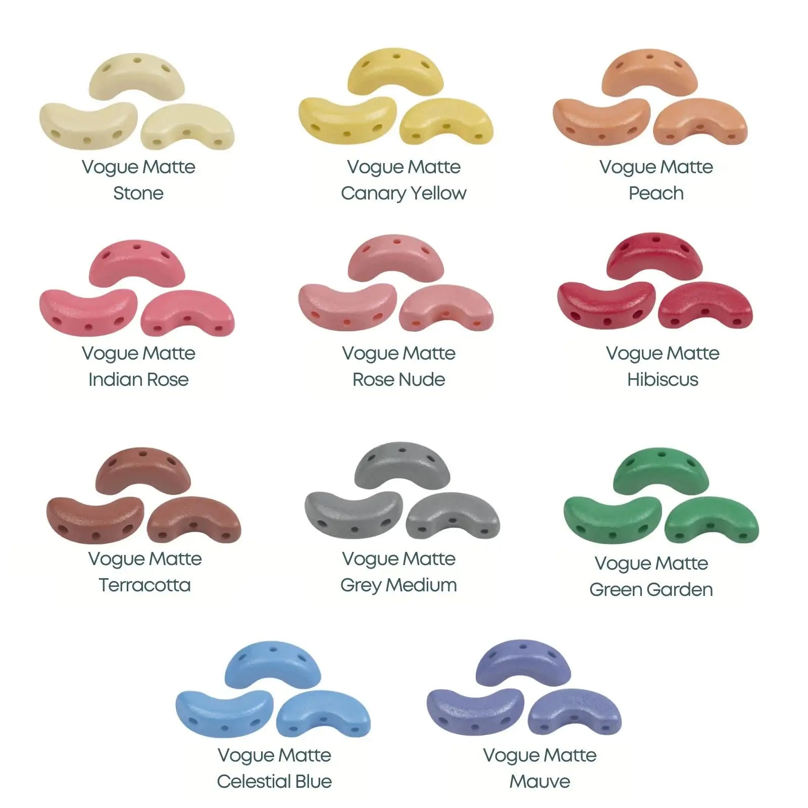 Arcos Beads par Puca, Vogue Matte, 5g & 20g - The Argus Collection