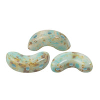 Arcos Beads White Stony Blue Green