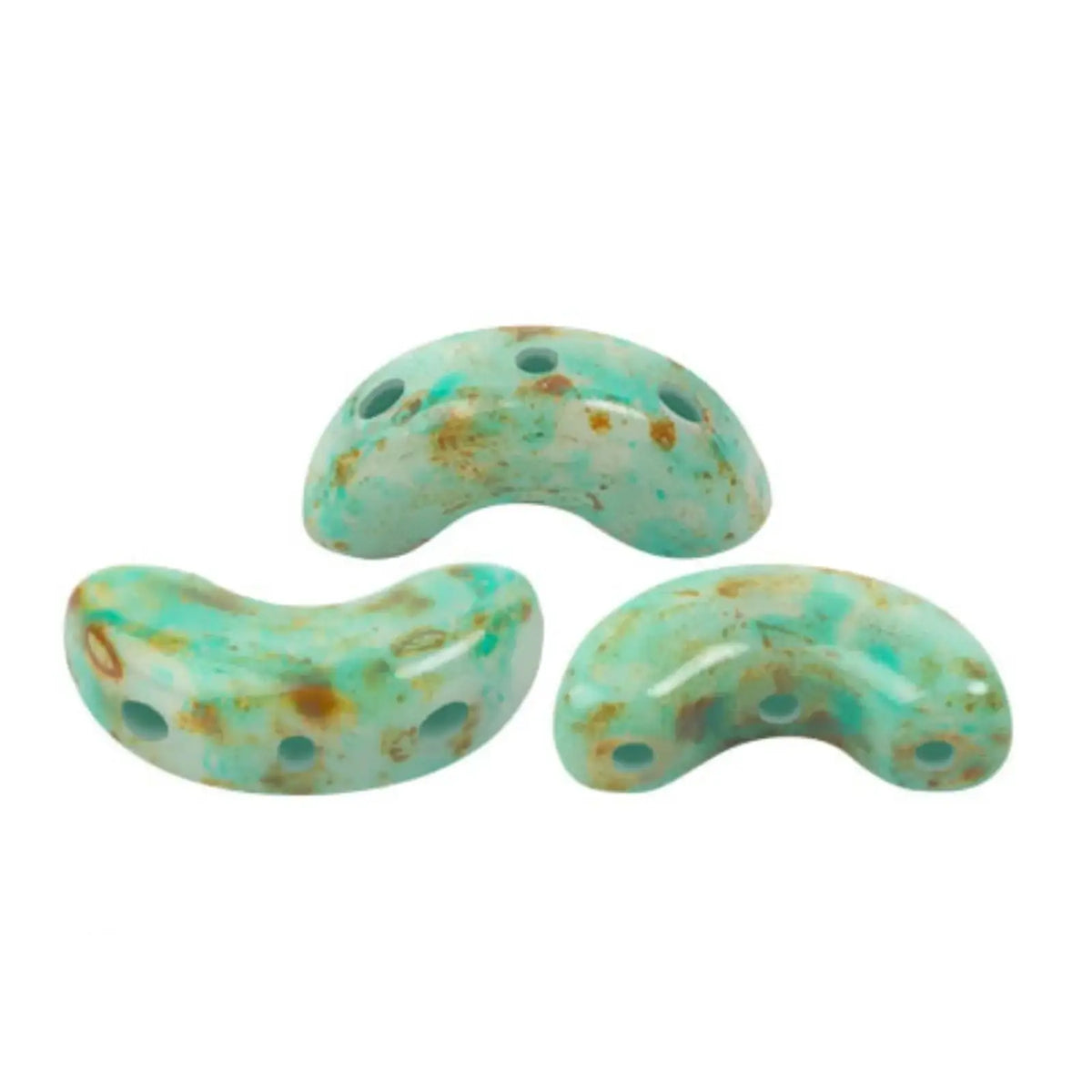 Arcos Beads White Stony Emerald