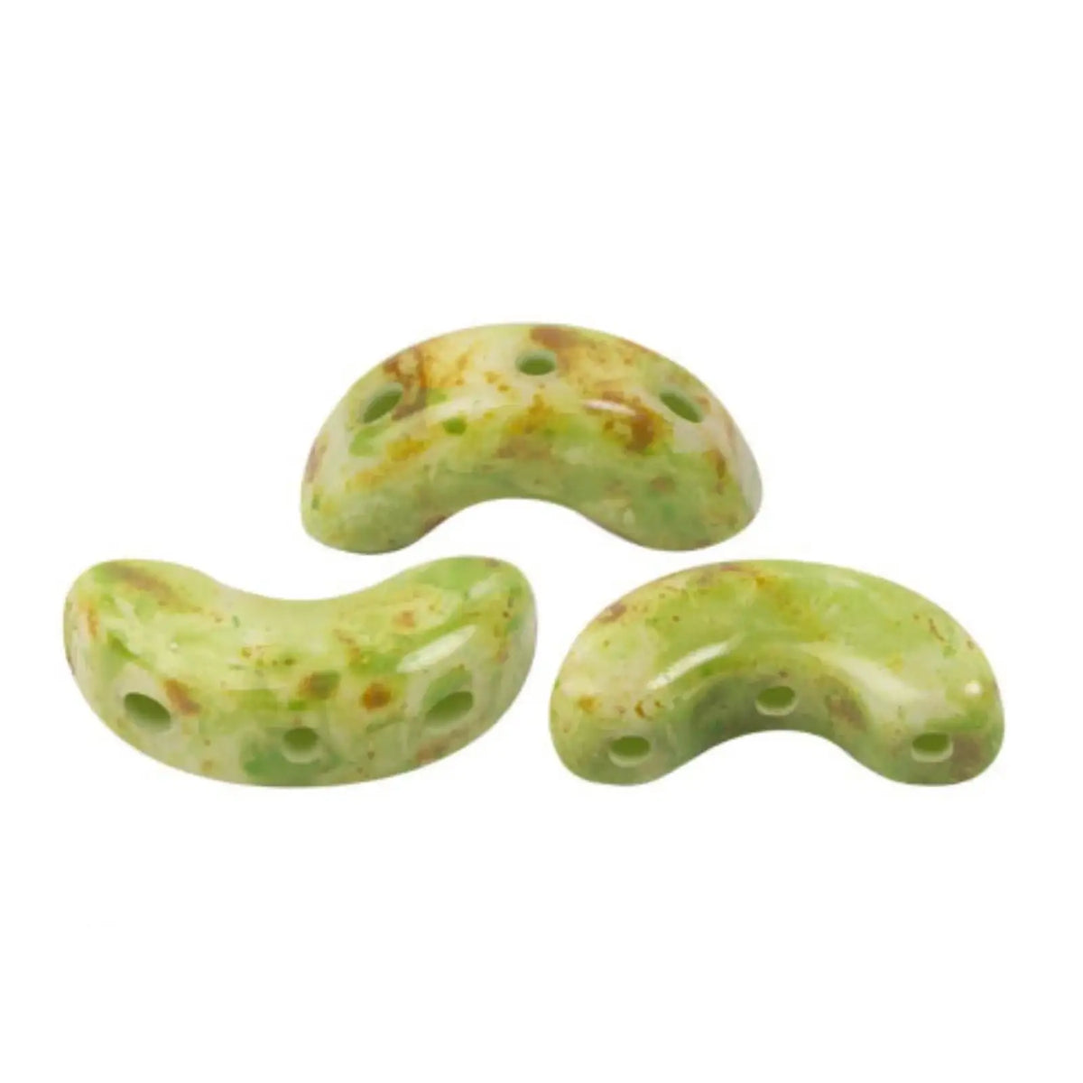 Arcos Beads White Stony Green