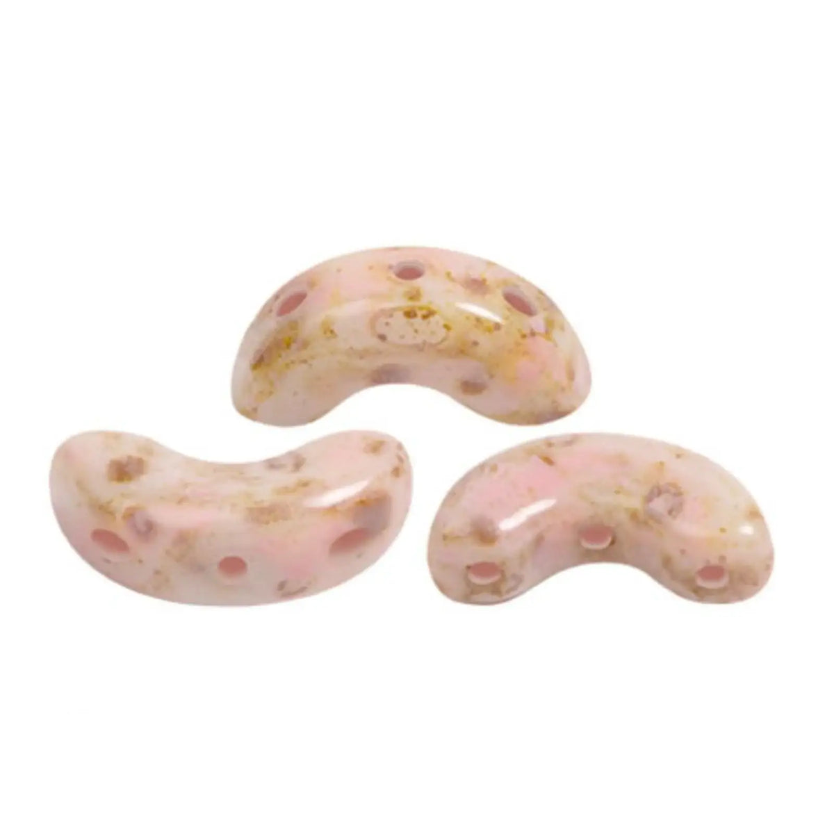 Arcos Beads White Stony Pink