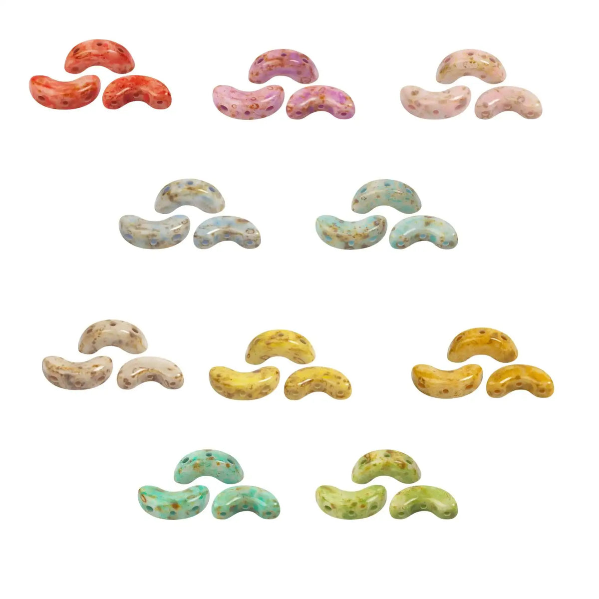 Arcos Beads White Stony Collection