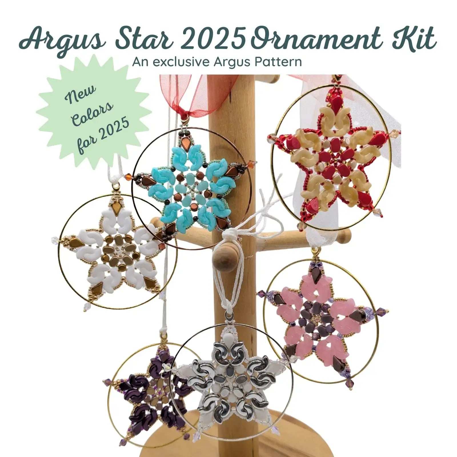 Argus Star Ornament Bead Kit, New 2025 Colors, 10 colors - The Argus Collection