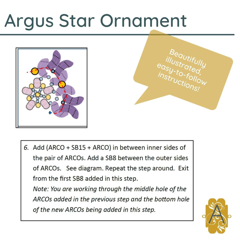 Argus Star Ornament Pattern - The Argus Collection