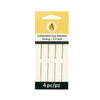 Argus Collapsible Eye Needles, 6.4mm (2.5"), 4 Pack
