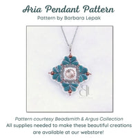 Aria Pendant Pattern by Barbara Lepak - Aria Pendant Pattern by Barbara Lepak - Default Title , The Argus Collection