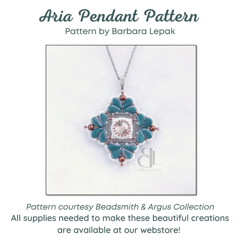 Aria Pendant Pattern by Barbara Lepak - Aria Pendant Pattern by Barbara Lepak - Default Title , The Argus Collection