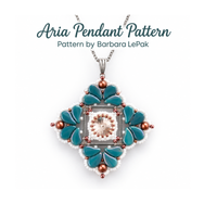 Paisleyduo Beads, Metalust Steel Blue, 10g.