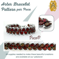 Aster Bracelet Pattern Par Puca - The Argus Collection