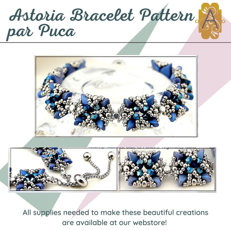 Astoria Bracelet Pattern Par Puca - The Argus Collection