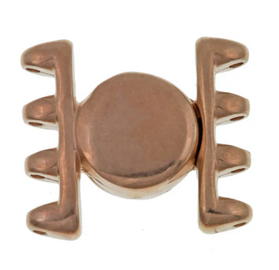 Cymbal Ateni IV, Superduo Bead Magnetic Clasp, 4 Finishes